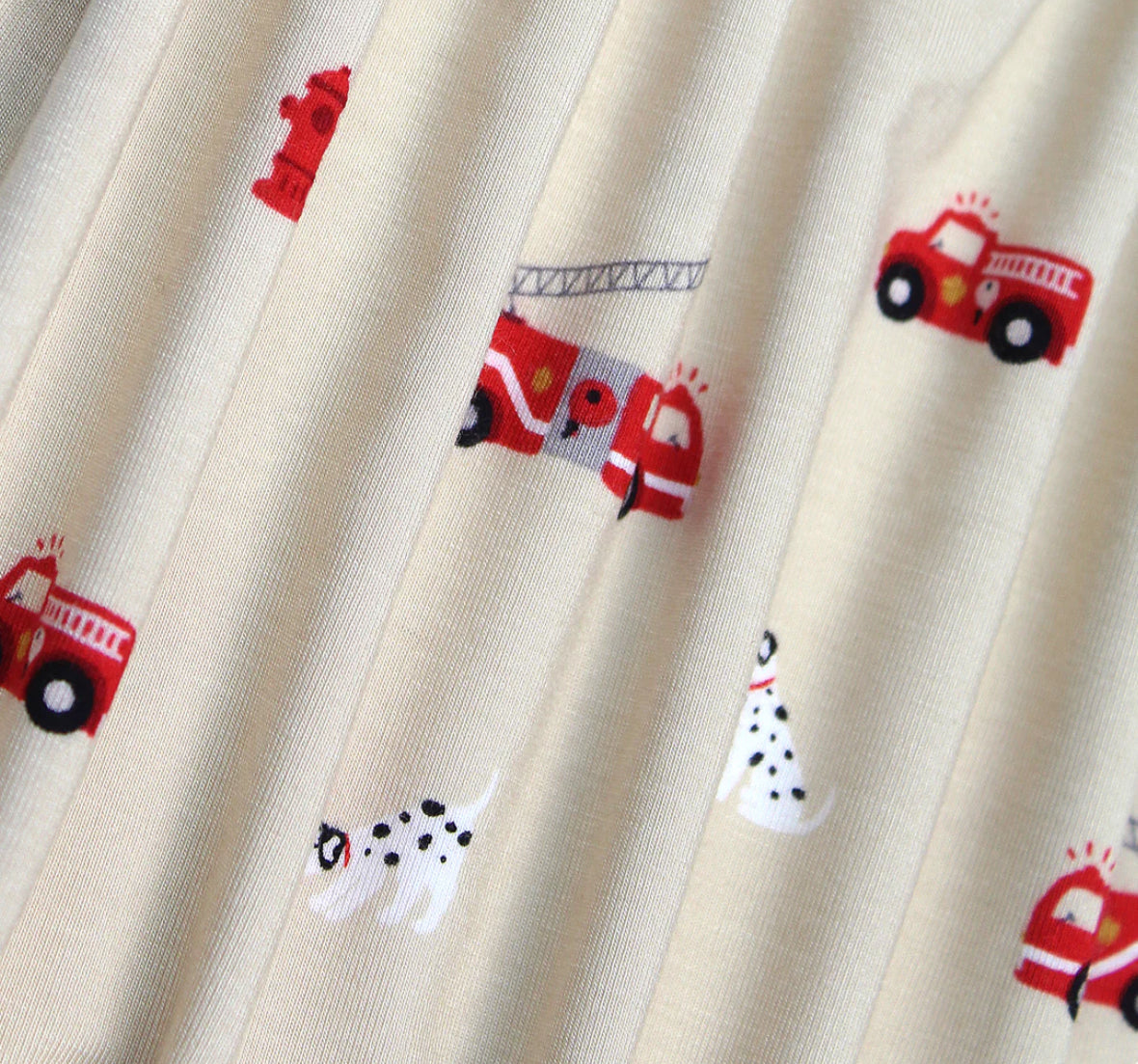 Firetruck Bamboo Plush Blanket