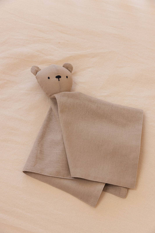 Linen Lovey Bear | Desert Lark (Taupe)