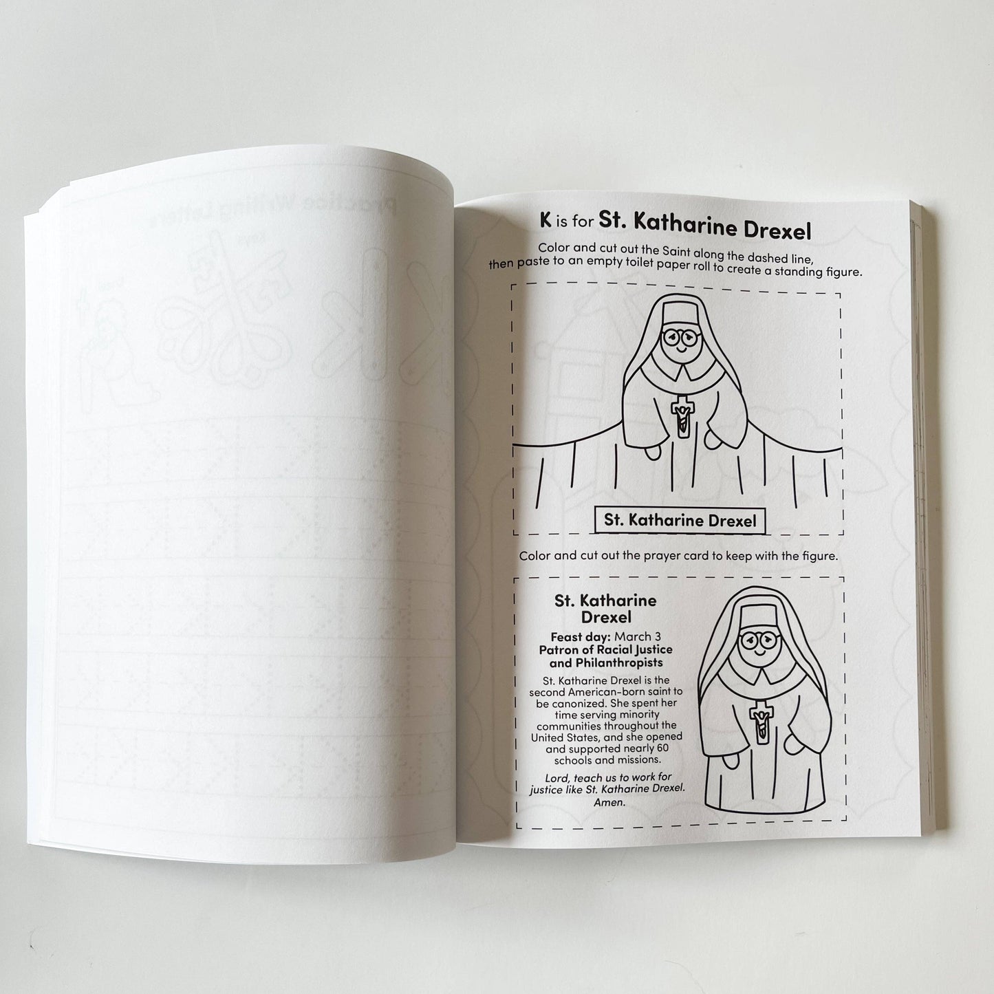Catholic ABC Activity Workbook for Preschool & Kindergarten