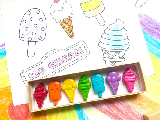 Ice Cream Crayons Gift Box