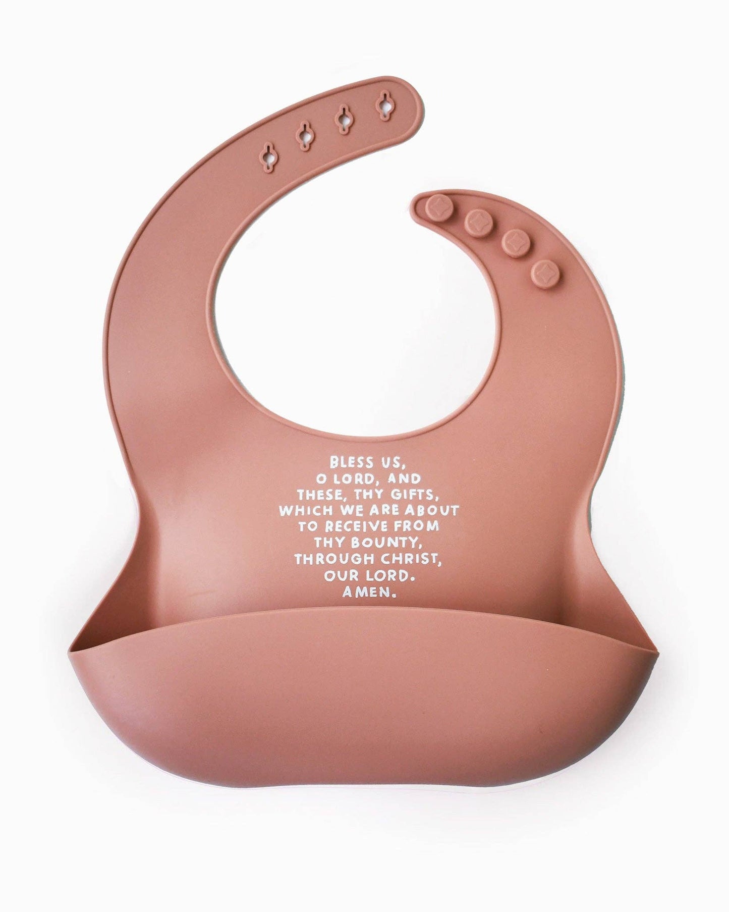 Meal Blessing Silicone Bib: Ube Purple