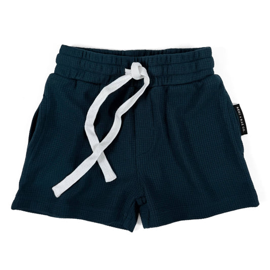 BAMBOO WAFFLE SHORTS - DUSK