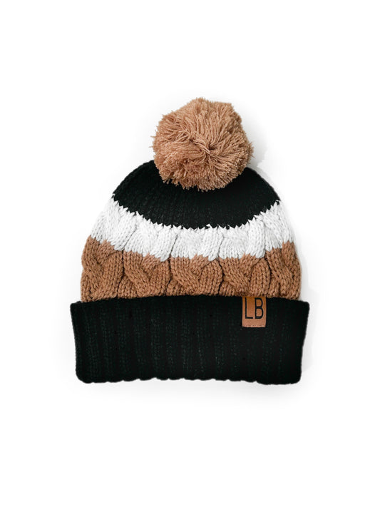Chunky Pom Beanie | Nutmeg