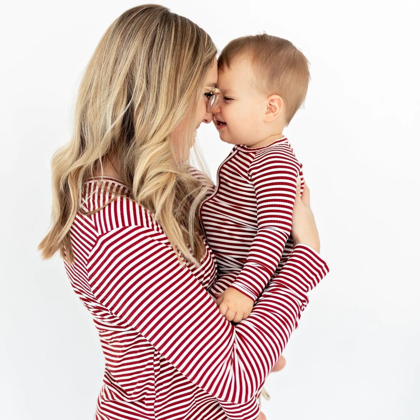 Ribbed Convertible Zip Sleeper | Red Stripe