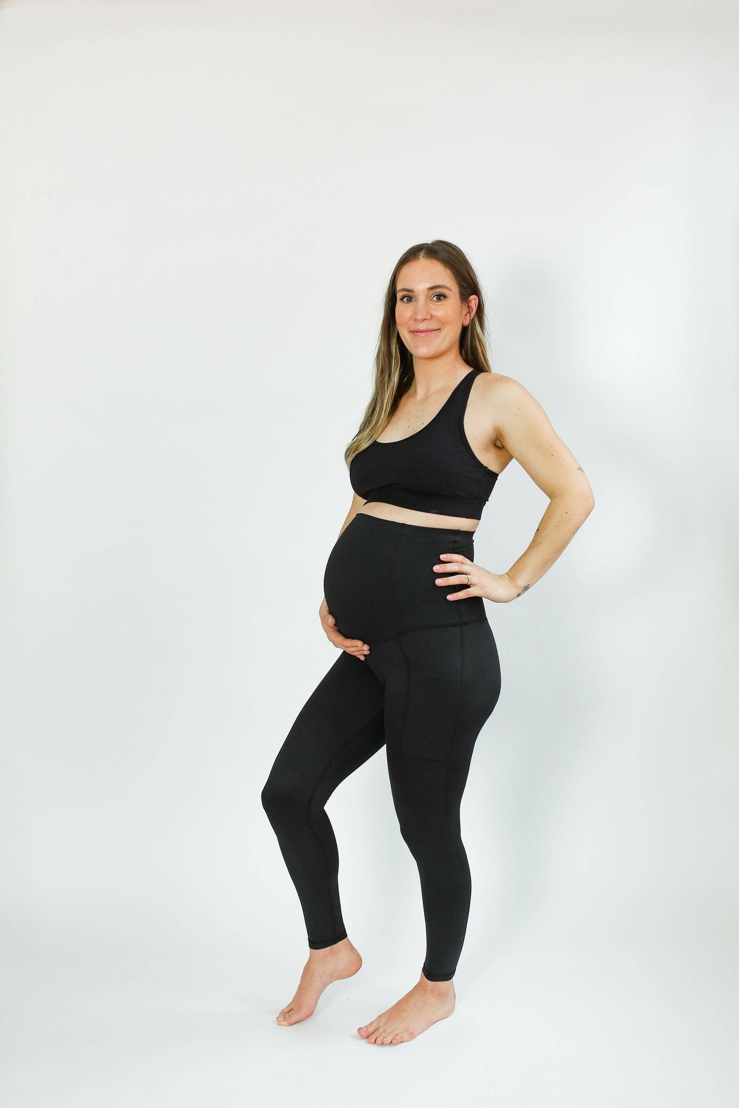 Maternity to Postpartum Active Leggings | Black