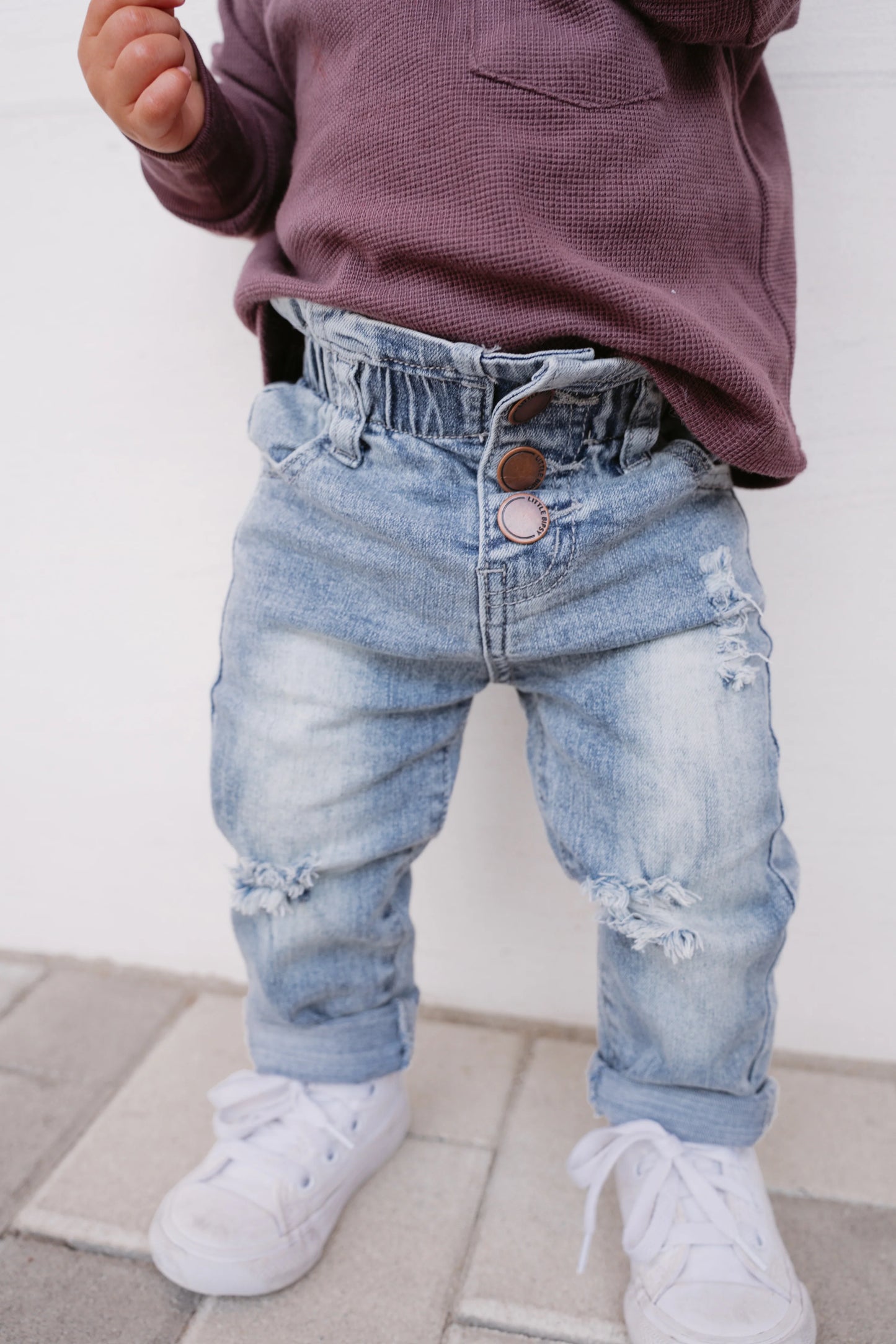 Paperbag Waist Denim | Light Wash