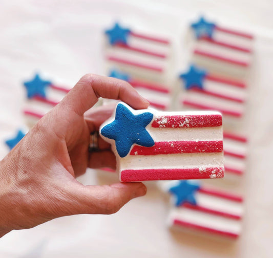 USA Flag Bath Bomb