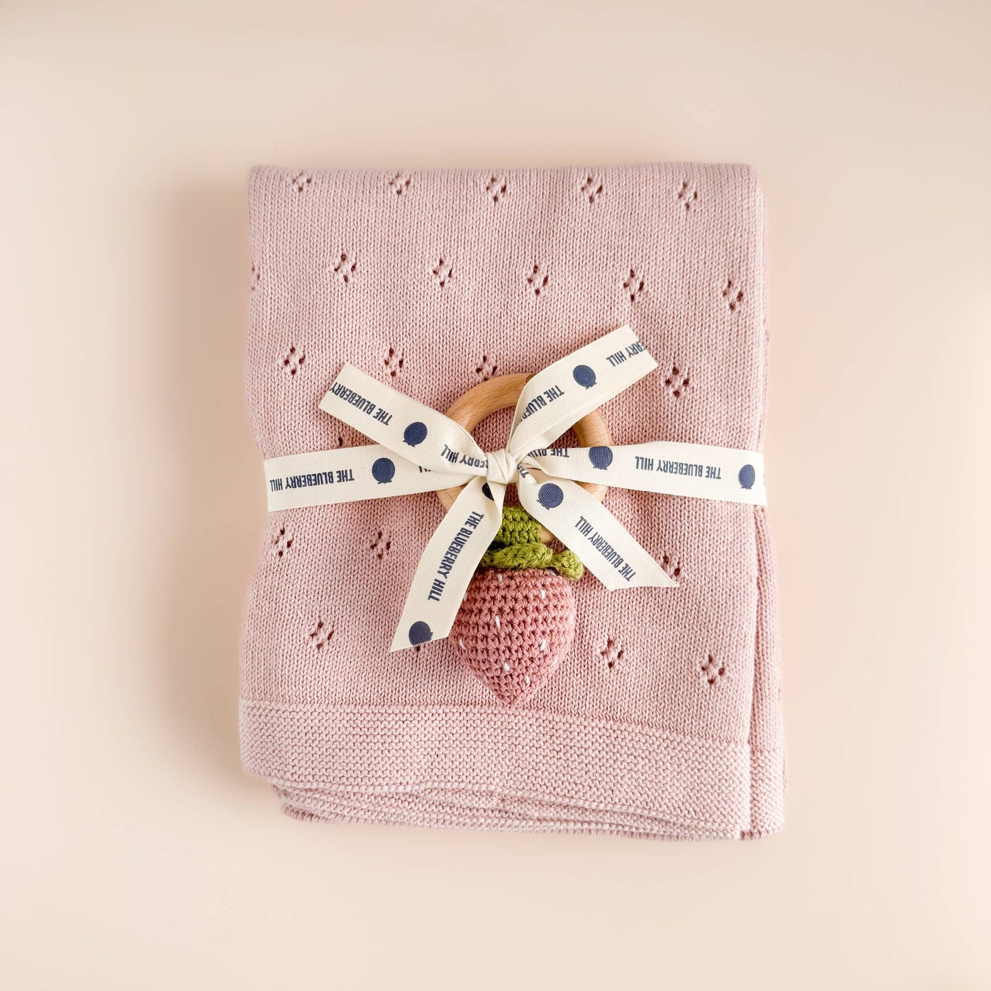 Organic Cotton Heirloom Pique Blanket
| Blush
