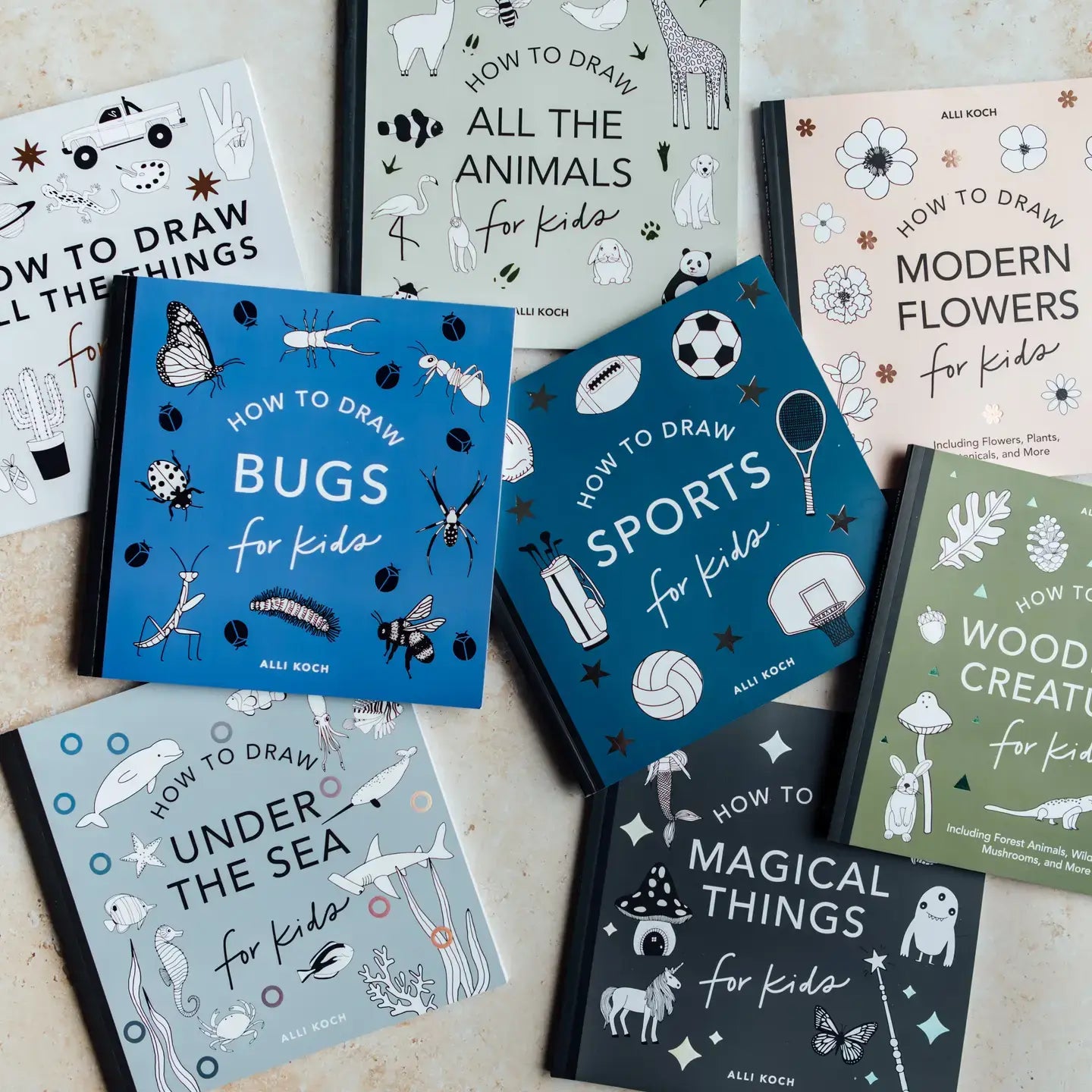 All the Animals: How to Draw Books for Kids (Spiral)