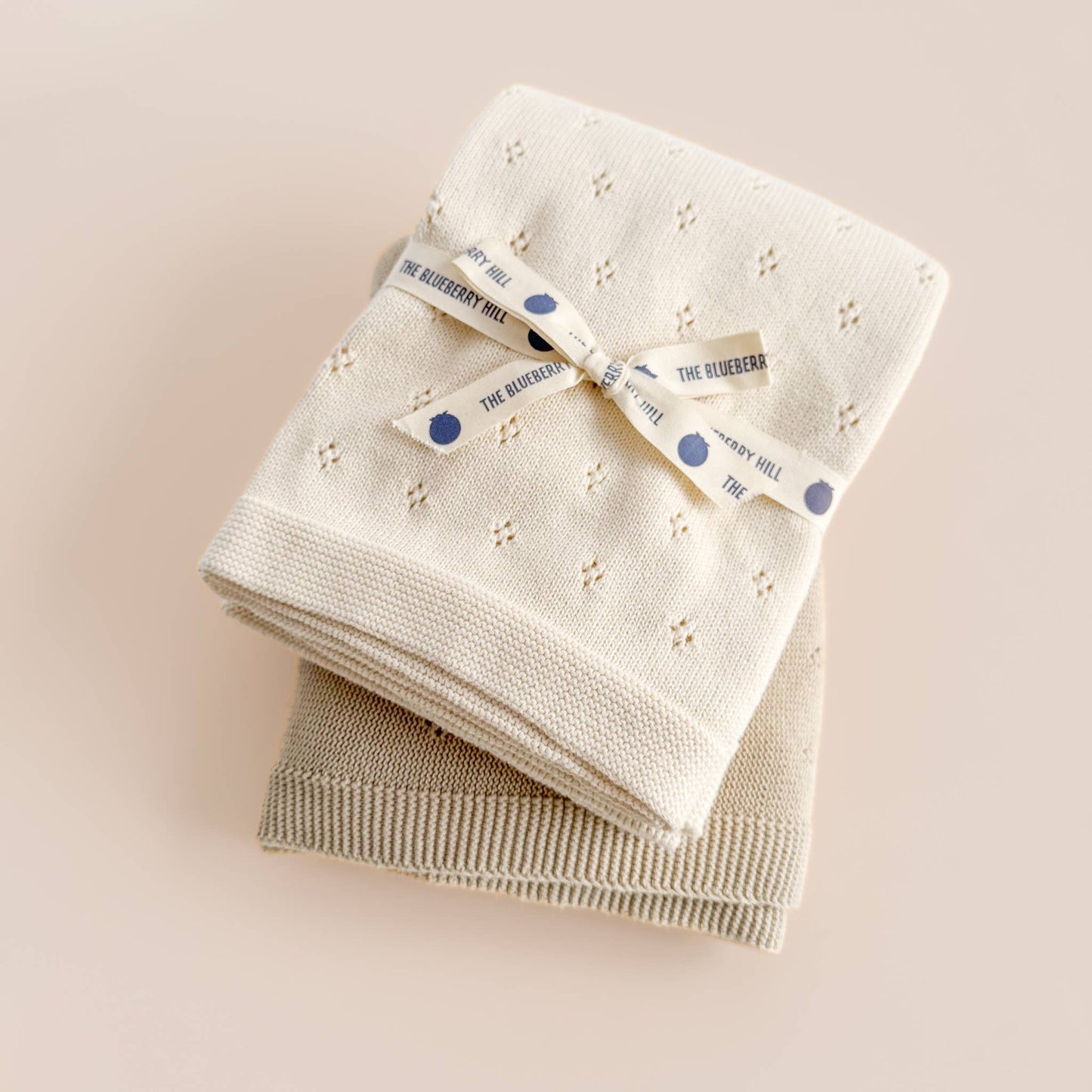 Organic Cotton Heirloom Pique Blanket | Cream