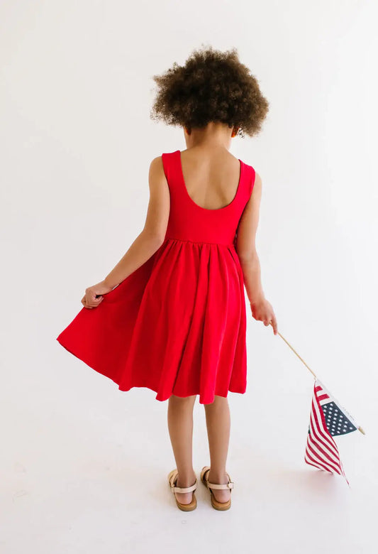 Tank Dress in Scarlet