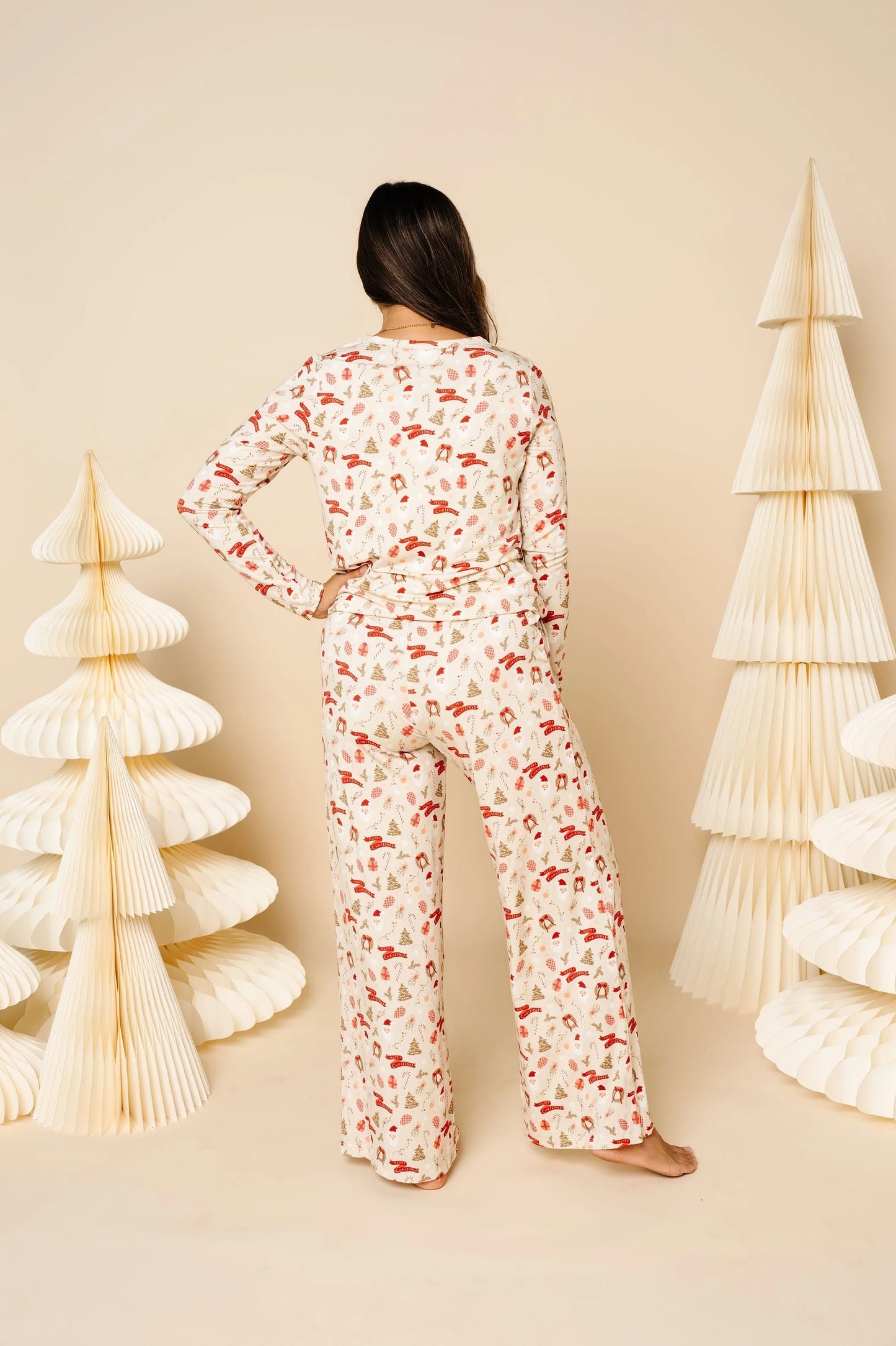 Women's Lounge Wide Leg Pants | Mistletoe