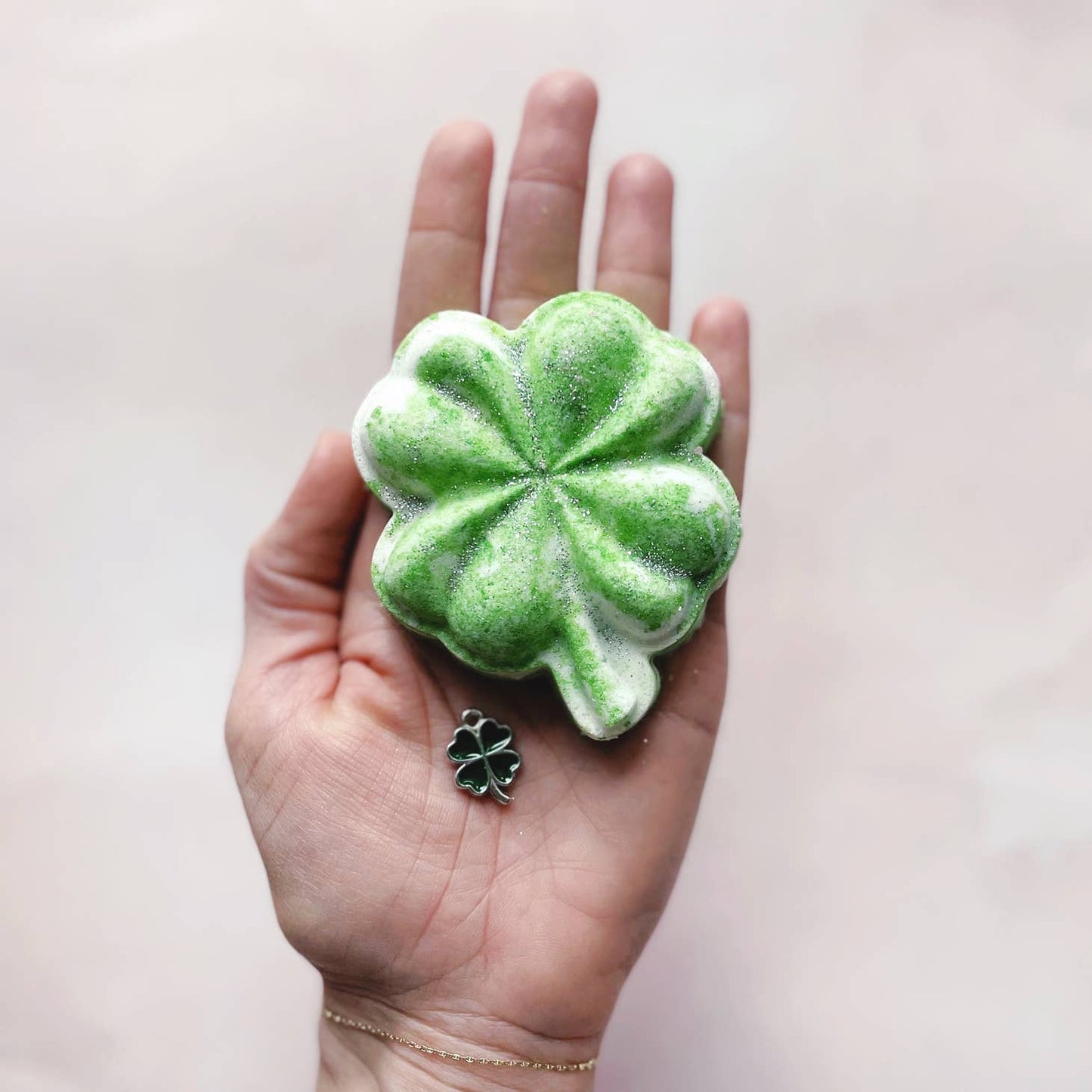 Shamrock - Four Leaf Clover Bath Bomb - Surprise Inside!