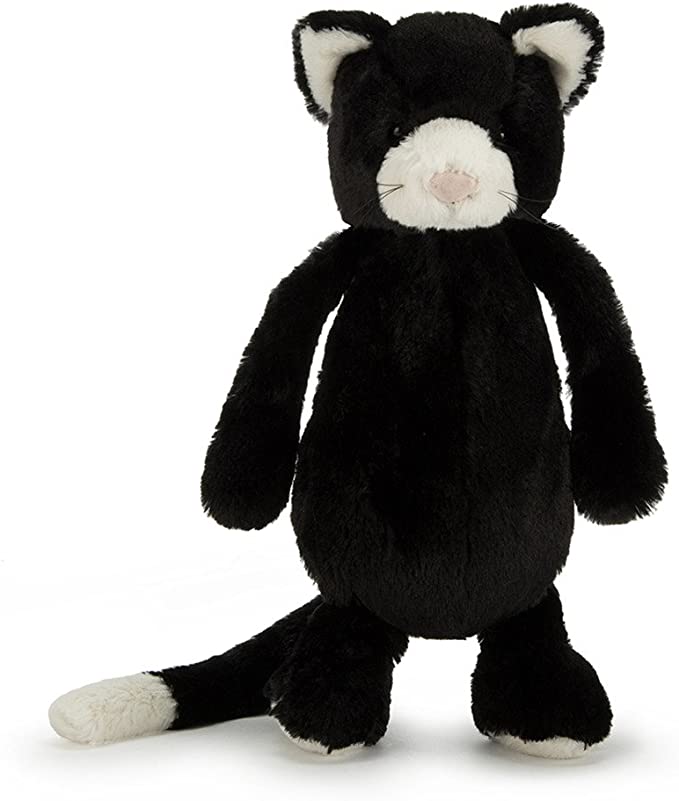 Bashful Black & White Cat | Medium