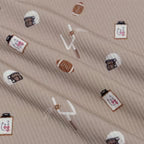 Bamboo Pajama Set | Football (Small Ribbed)