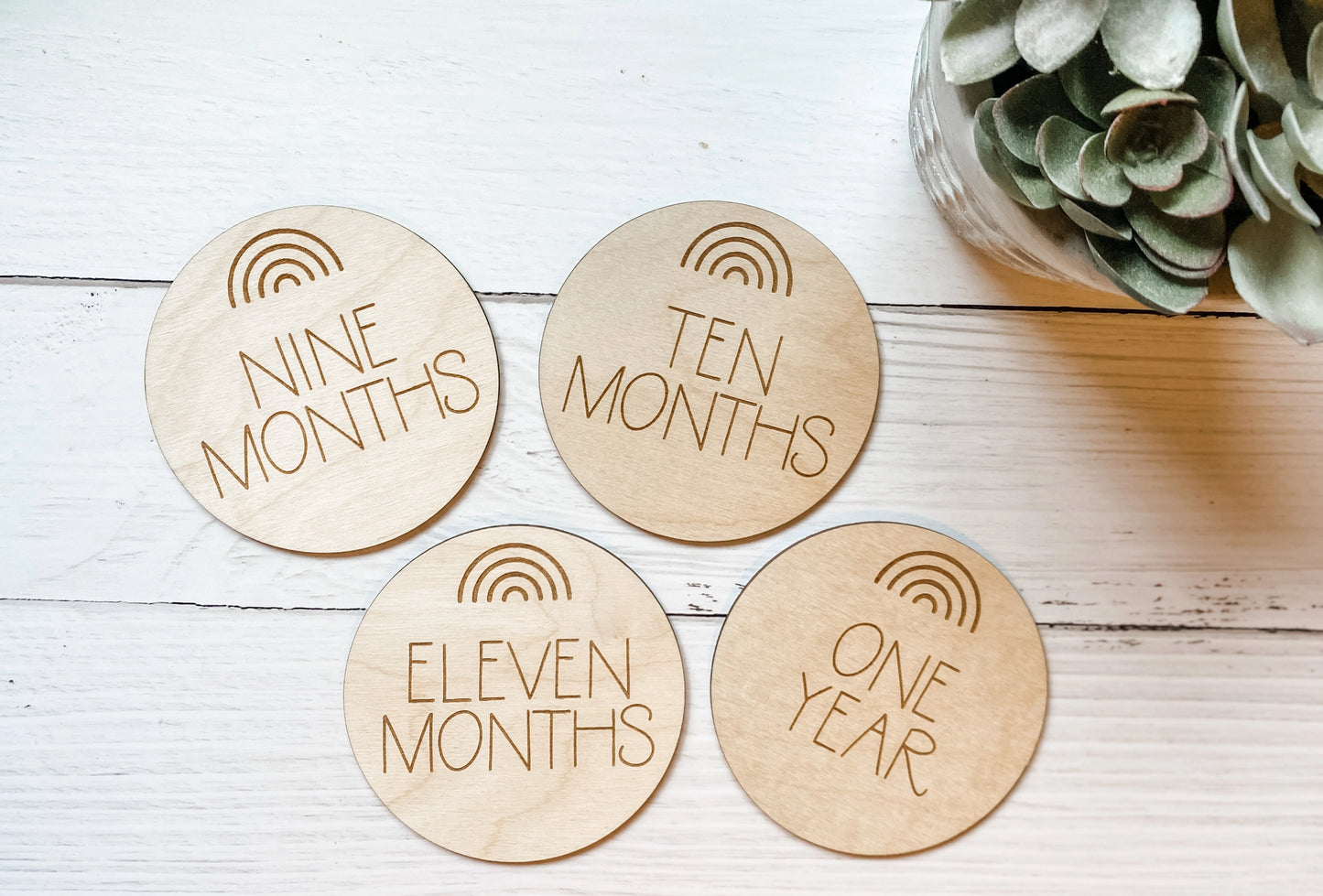Baby Monthly Milestone Signs | Rainbow
