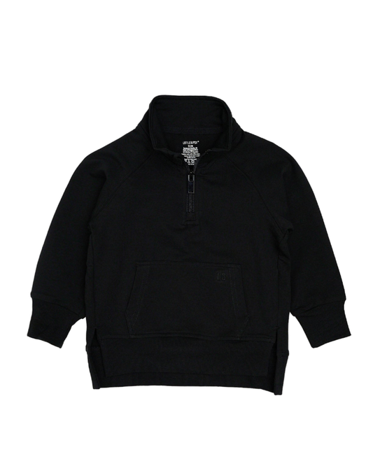 Quarter Zip Pullover | Black