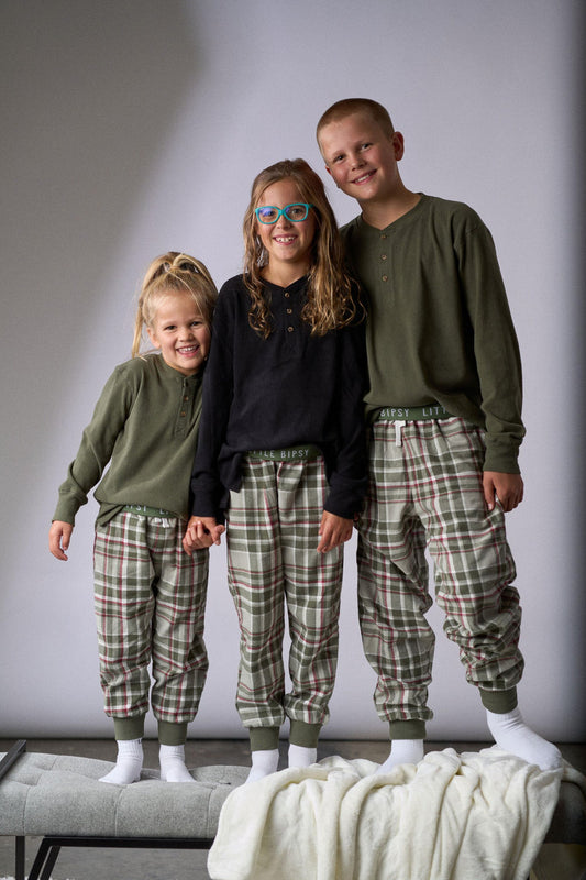 Lounge Jogger | Holiday Plaid