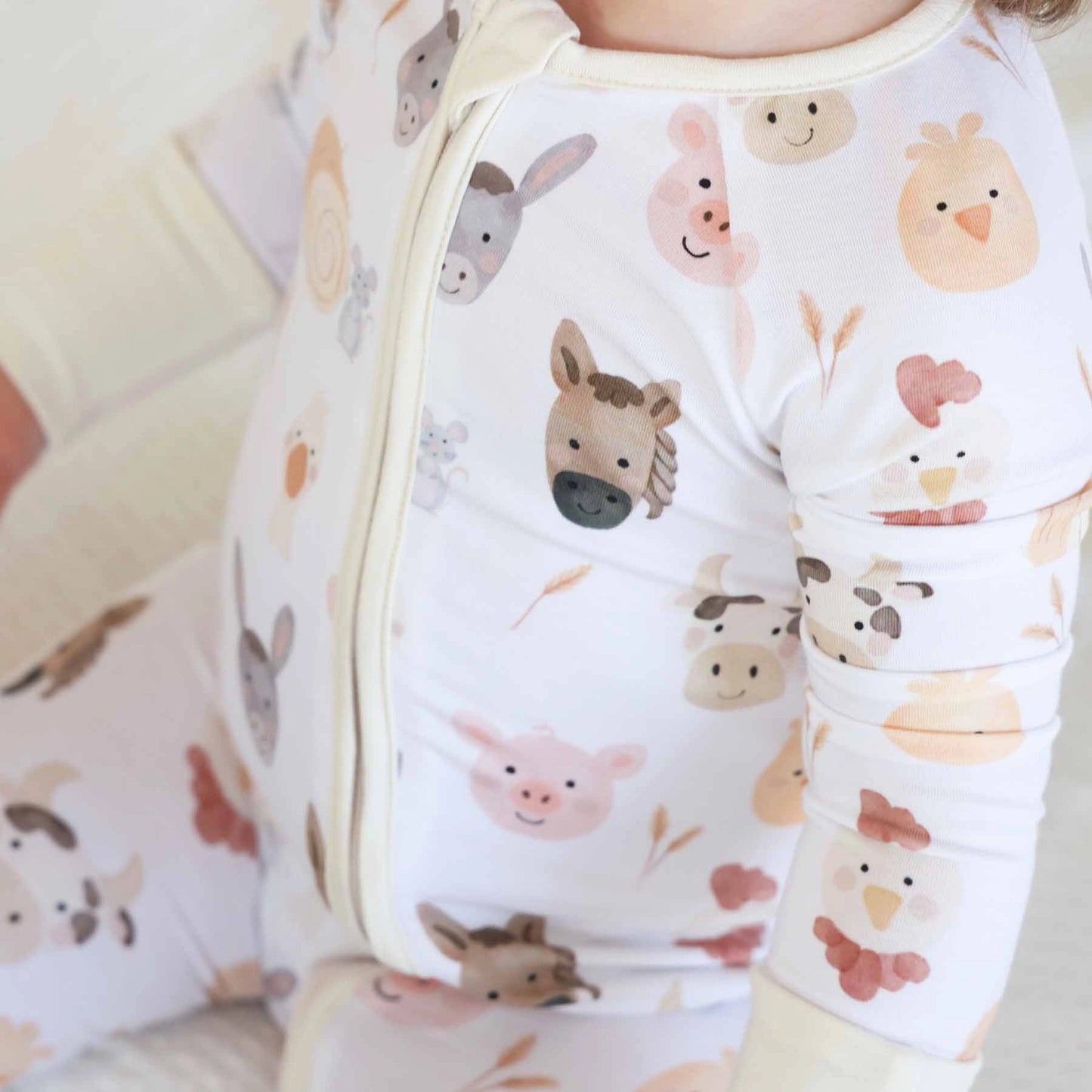 Bamboo Sleeper w/ Fold-Over Feet | Barnyard Buddies