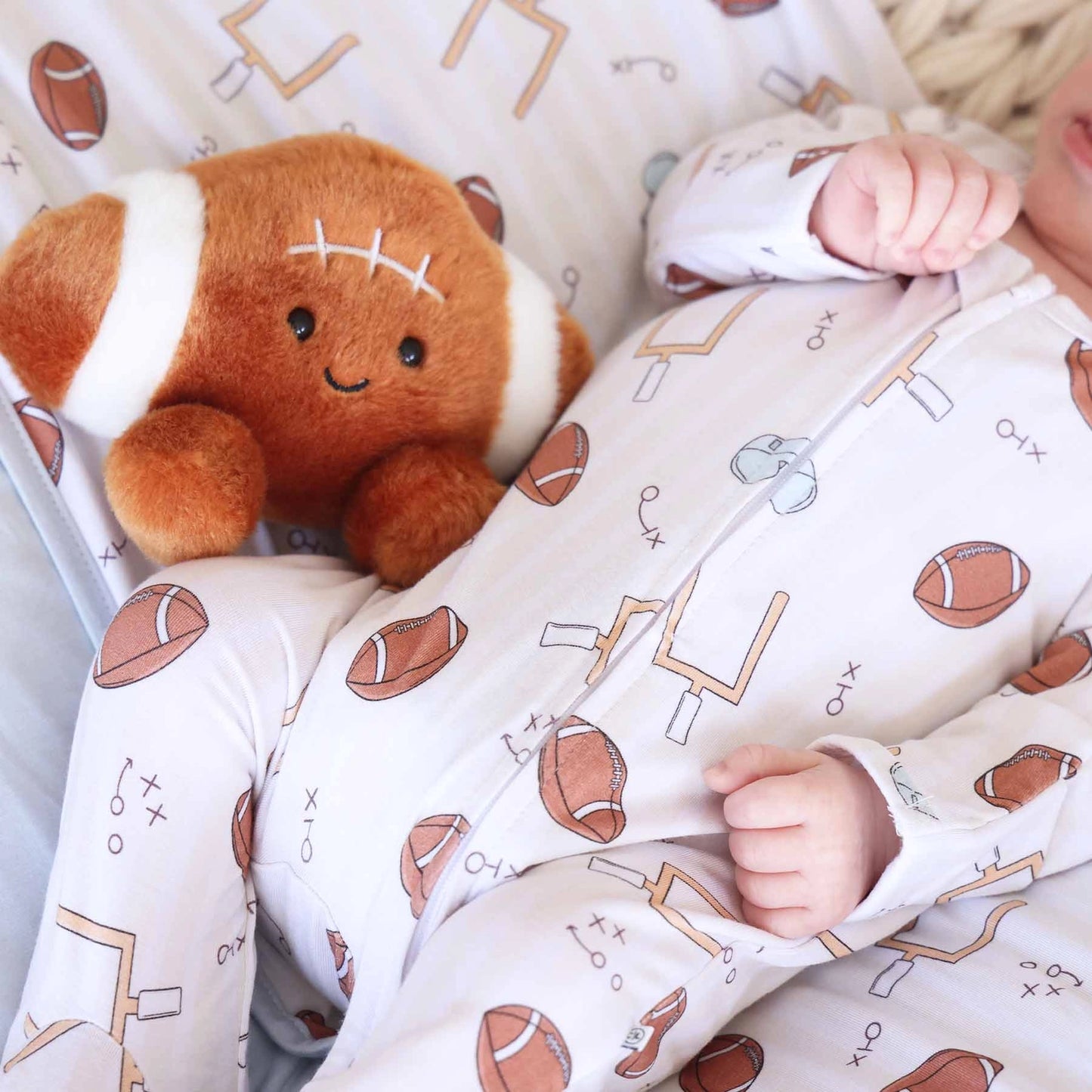 Bamboo Zip Sleeper | Tiny Touchdowns