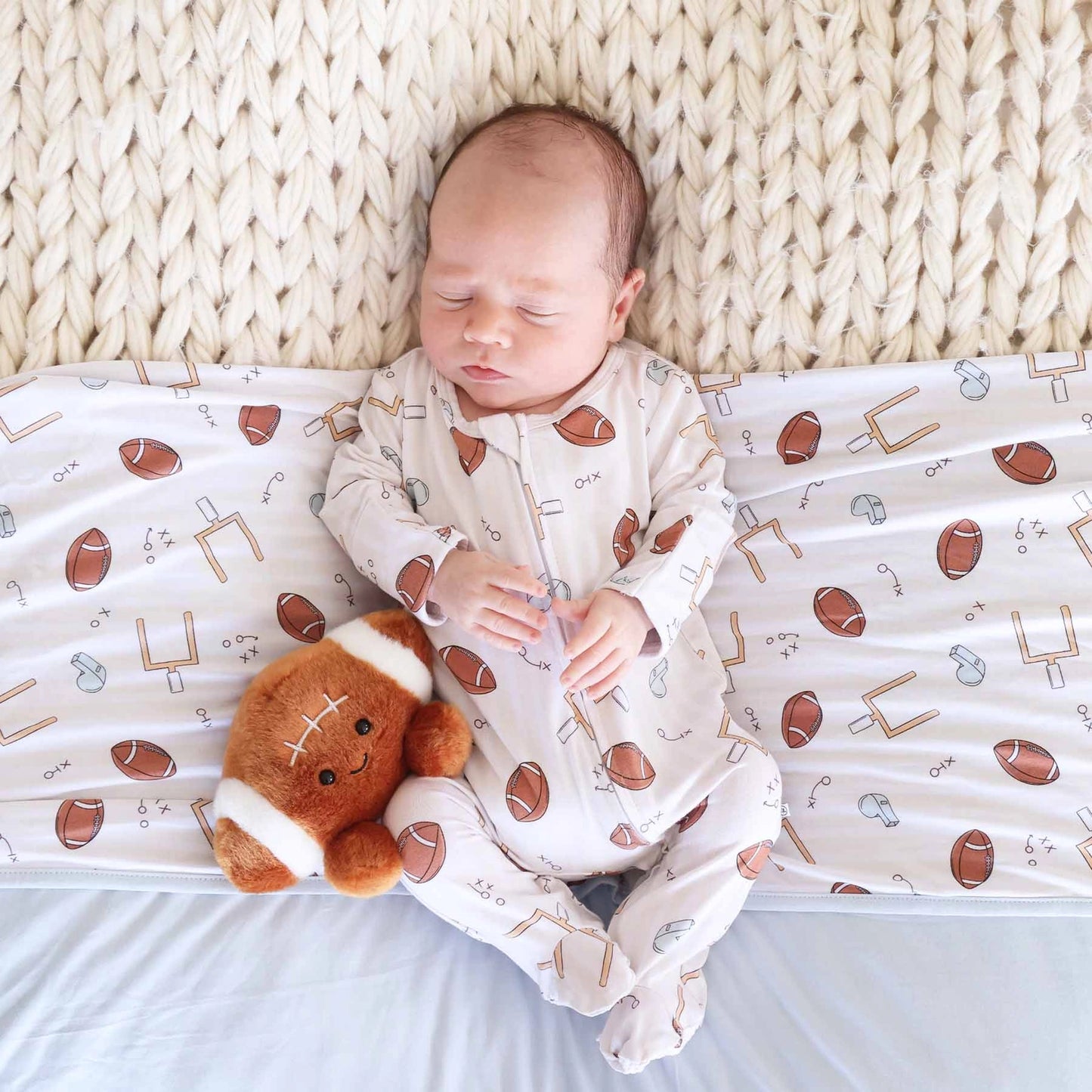 Bamboo Zip Sleeper | Tiny Touchdowns