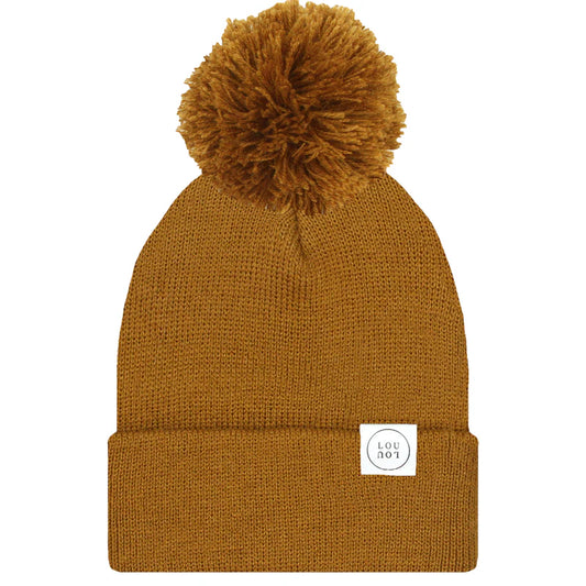 Camel Brown Beanie | Pom + No Pom