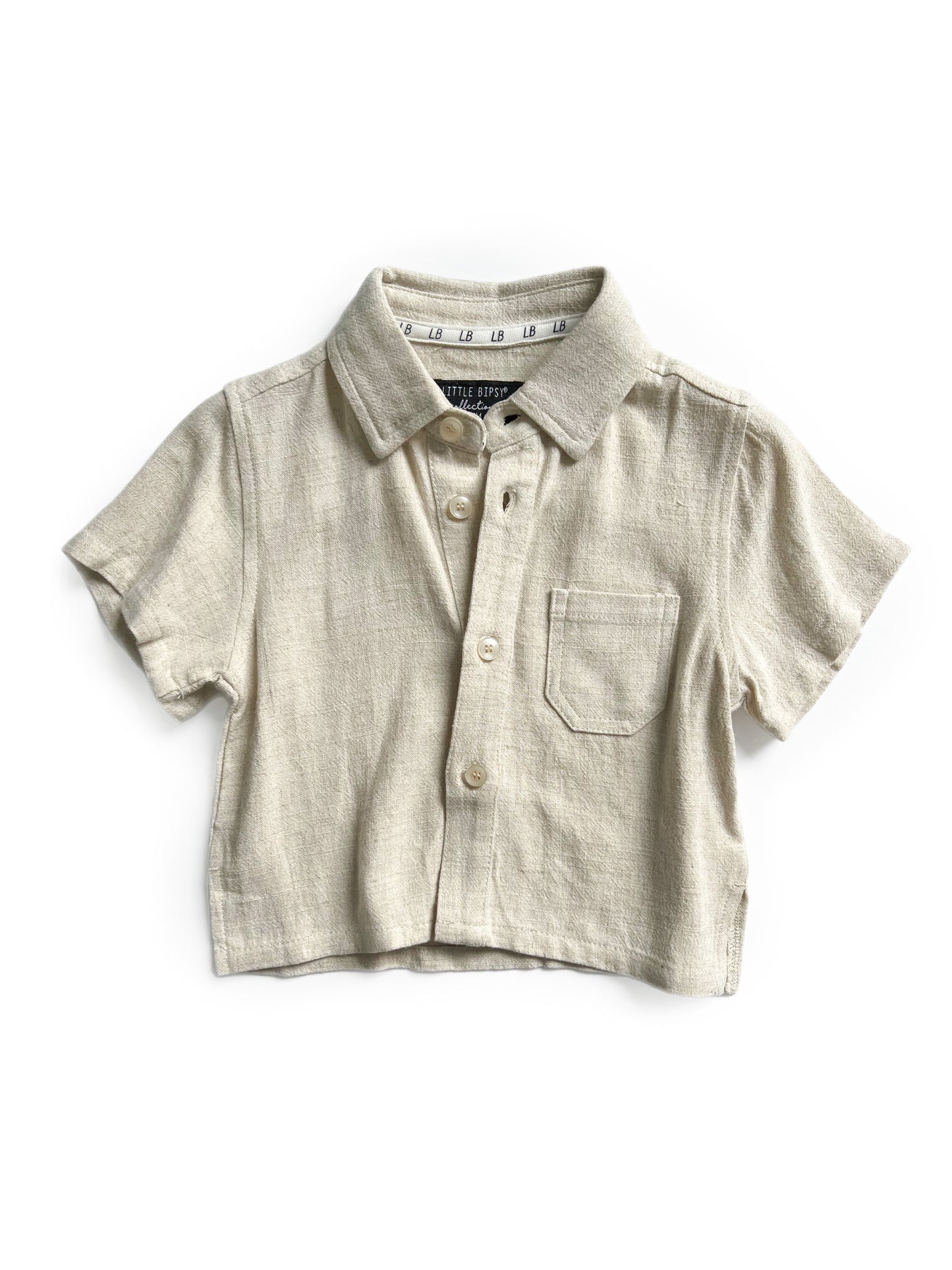 Linen Button Up | Sand