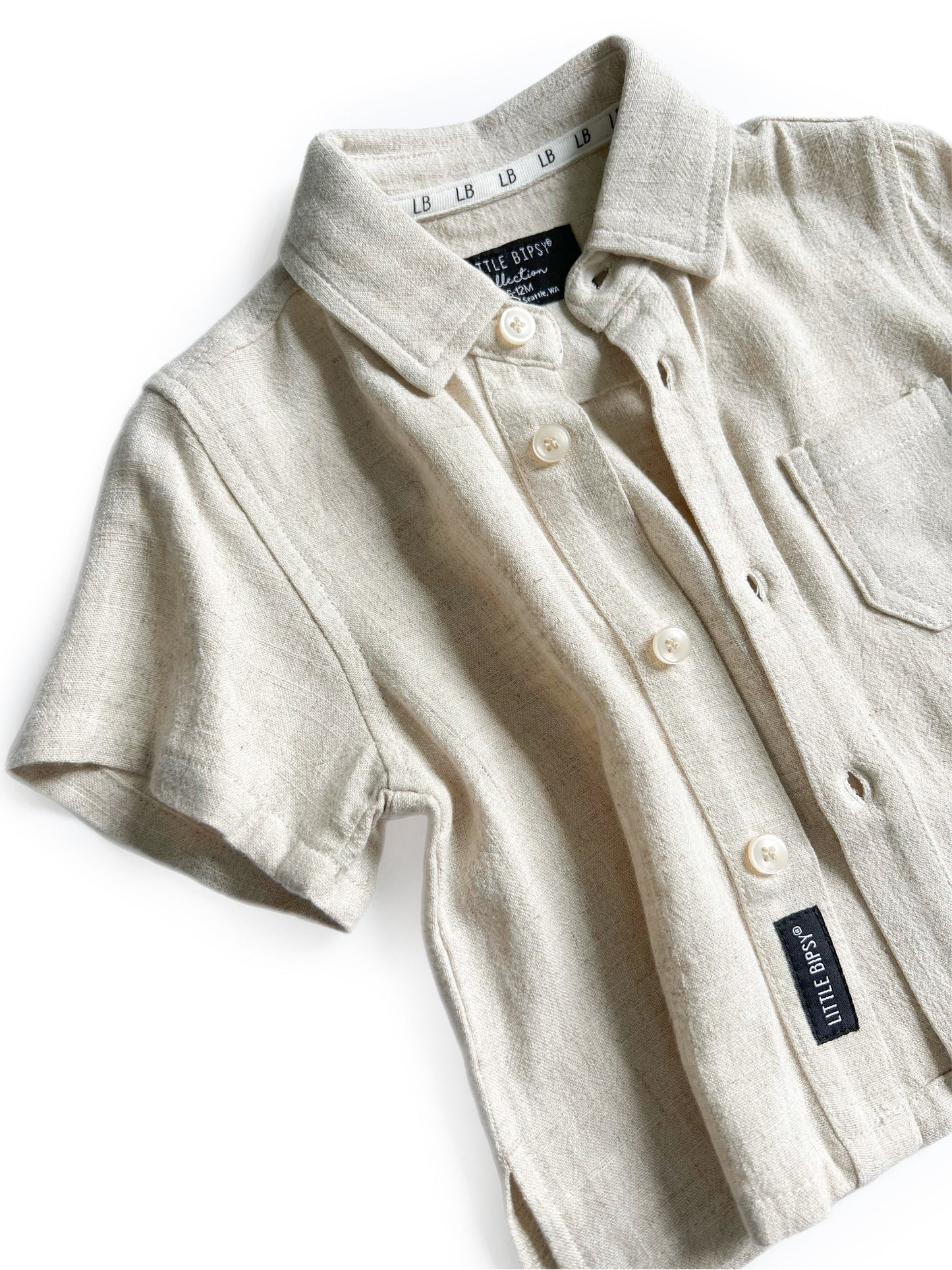 Linen Button Up | Sand