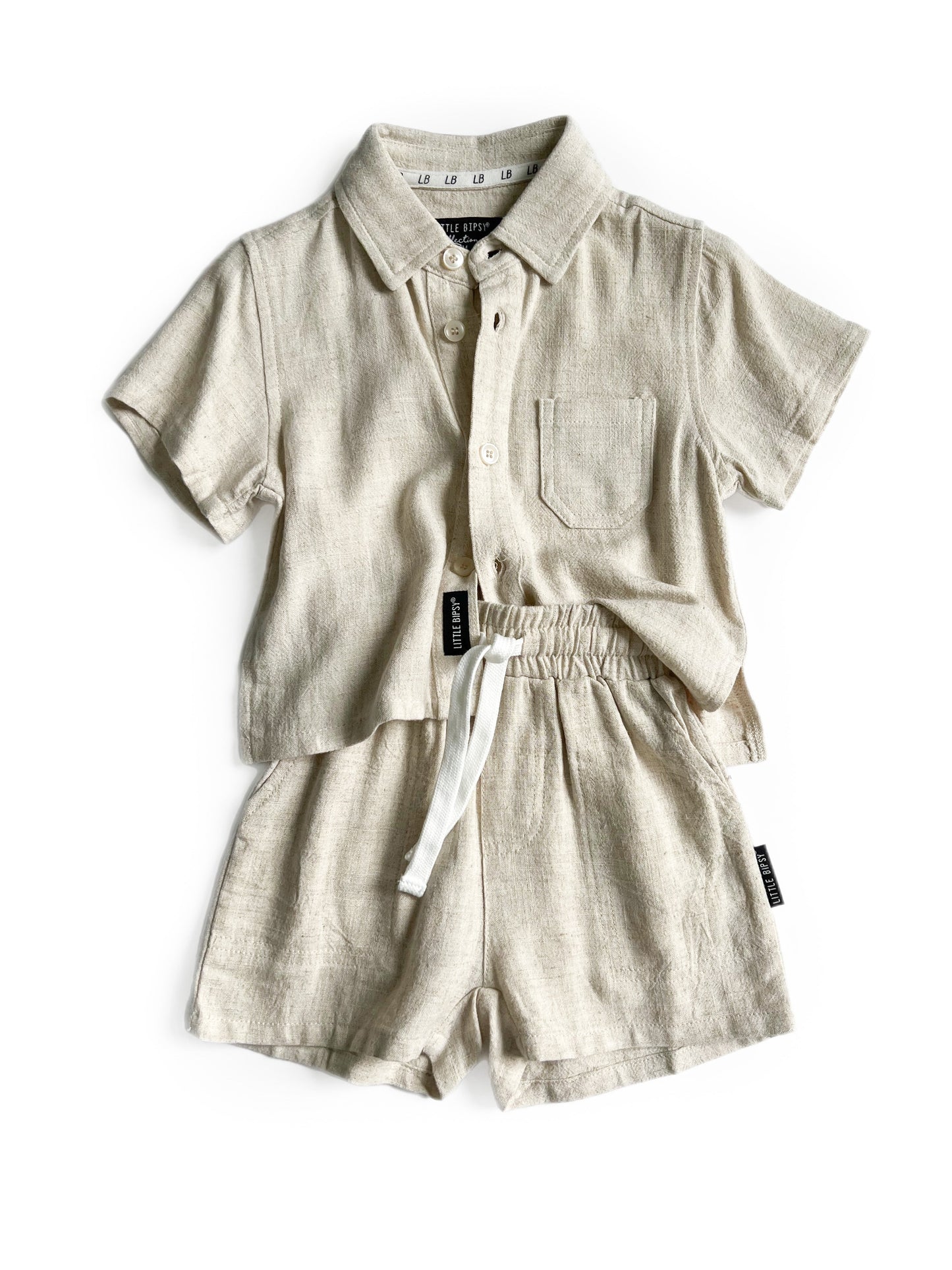 Linen Button Up | Sand