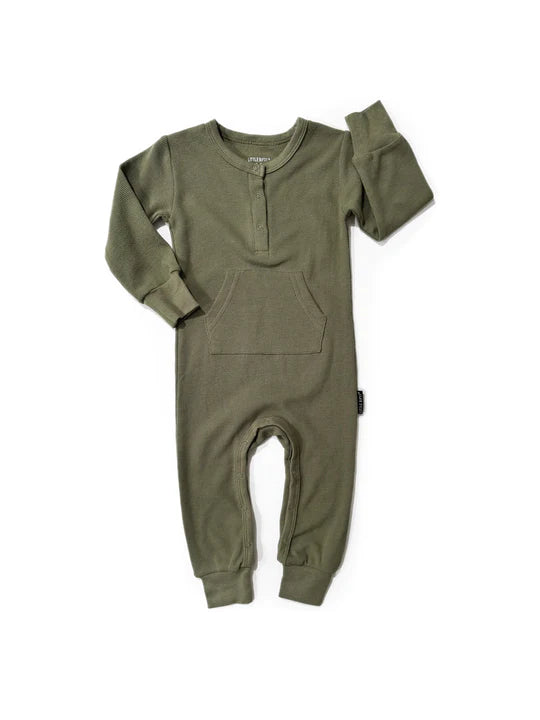 Waffle Romper | Matcha