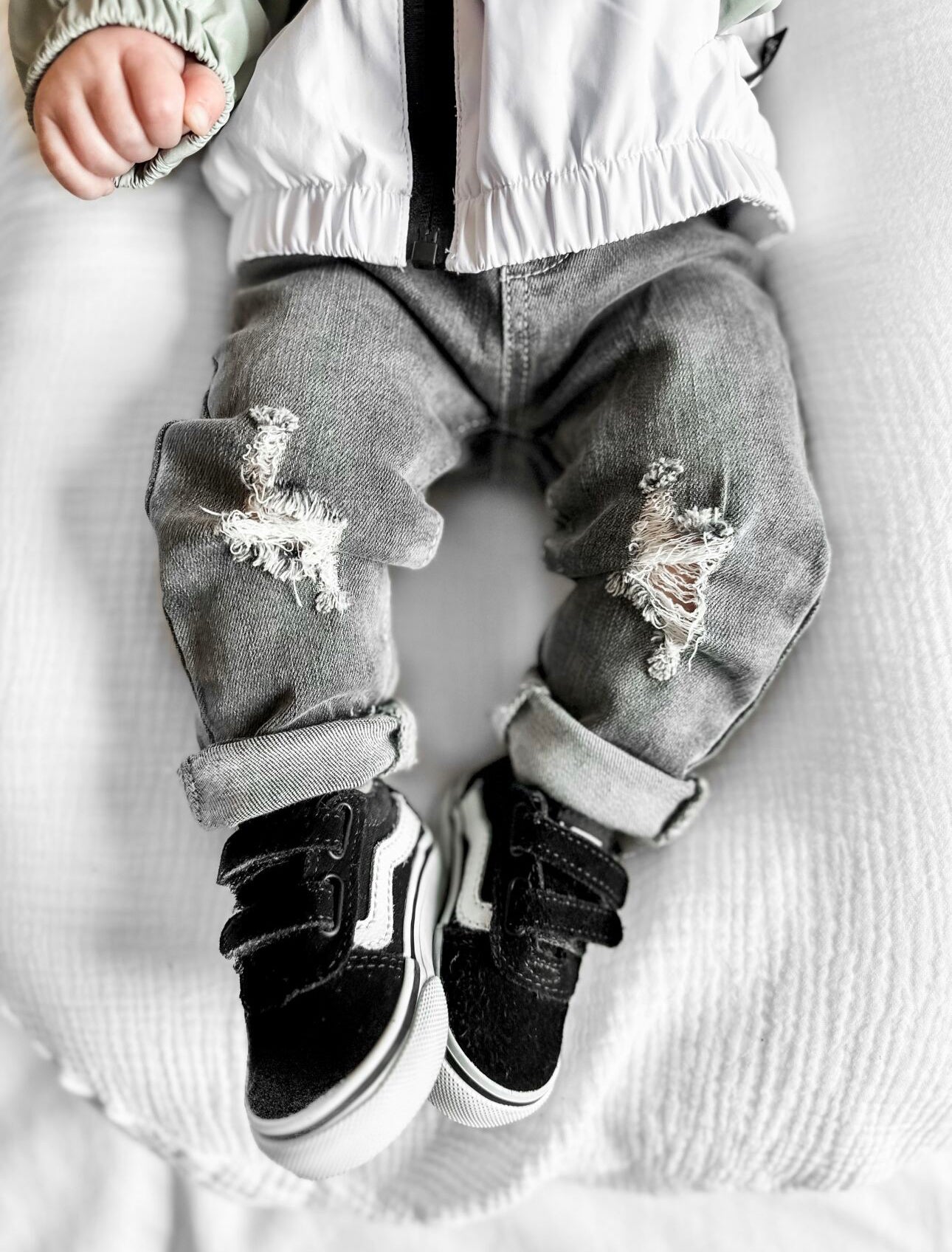 Distressed Denim | Grey Wash