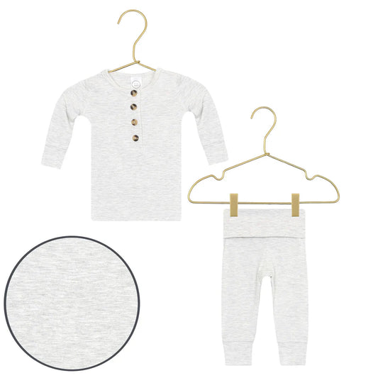 Asher Top and Bottom Set & Duke Ribbed Top Knot Hat (6-12M)