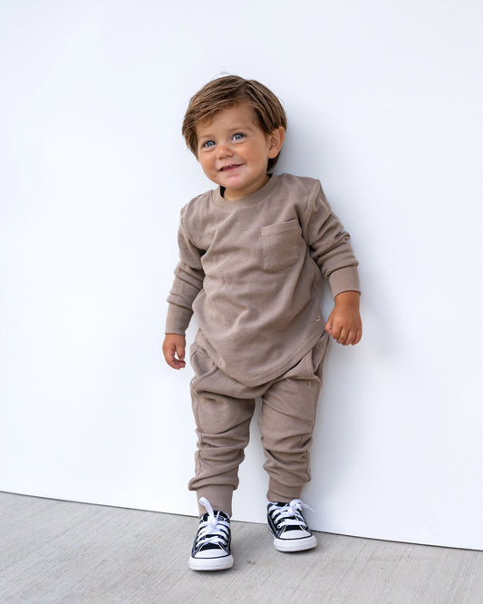 Waffle Joggers | Mushroom