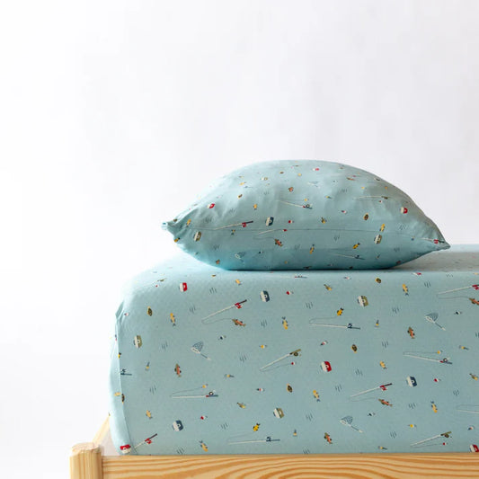 Twin Sheet w/ Pillow Case | Gone Fishing