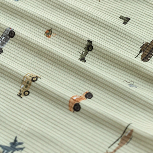 Military Small Ribbed Toddler Blanket