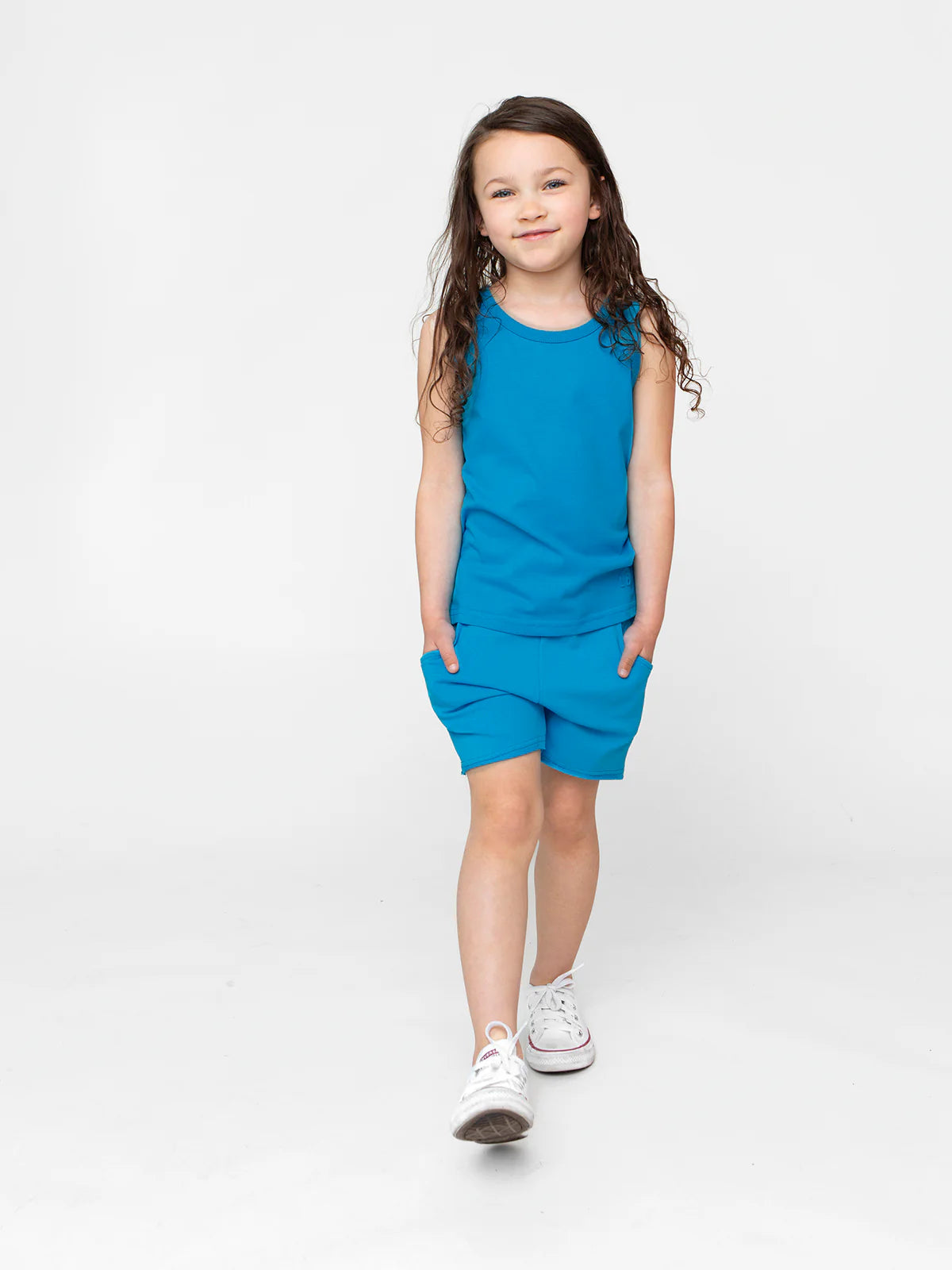 Raw Edge Harem Short | Electric Blue
