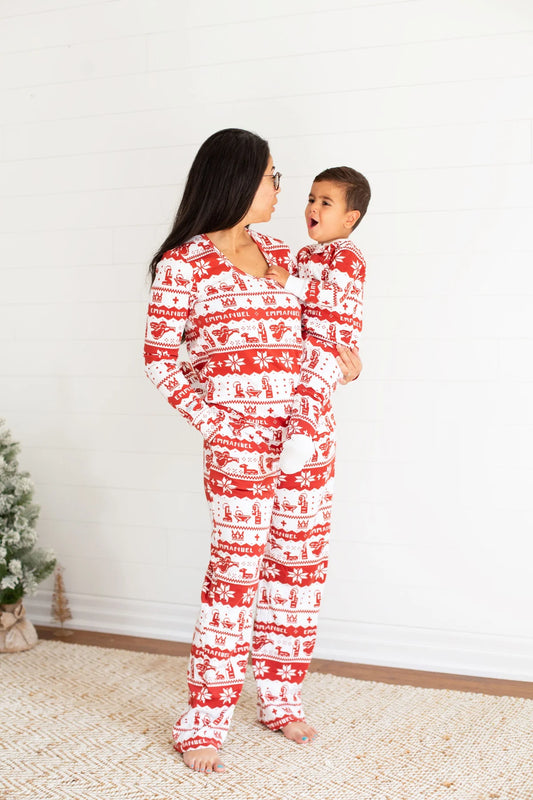 Christmas Footed Sleeper | Emmanuel