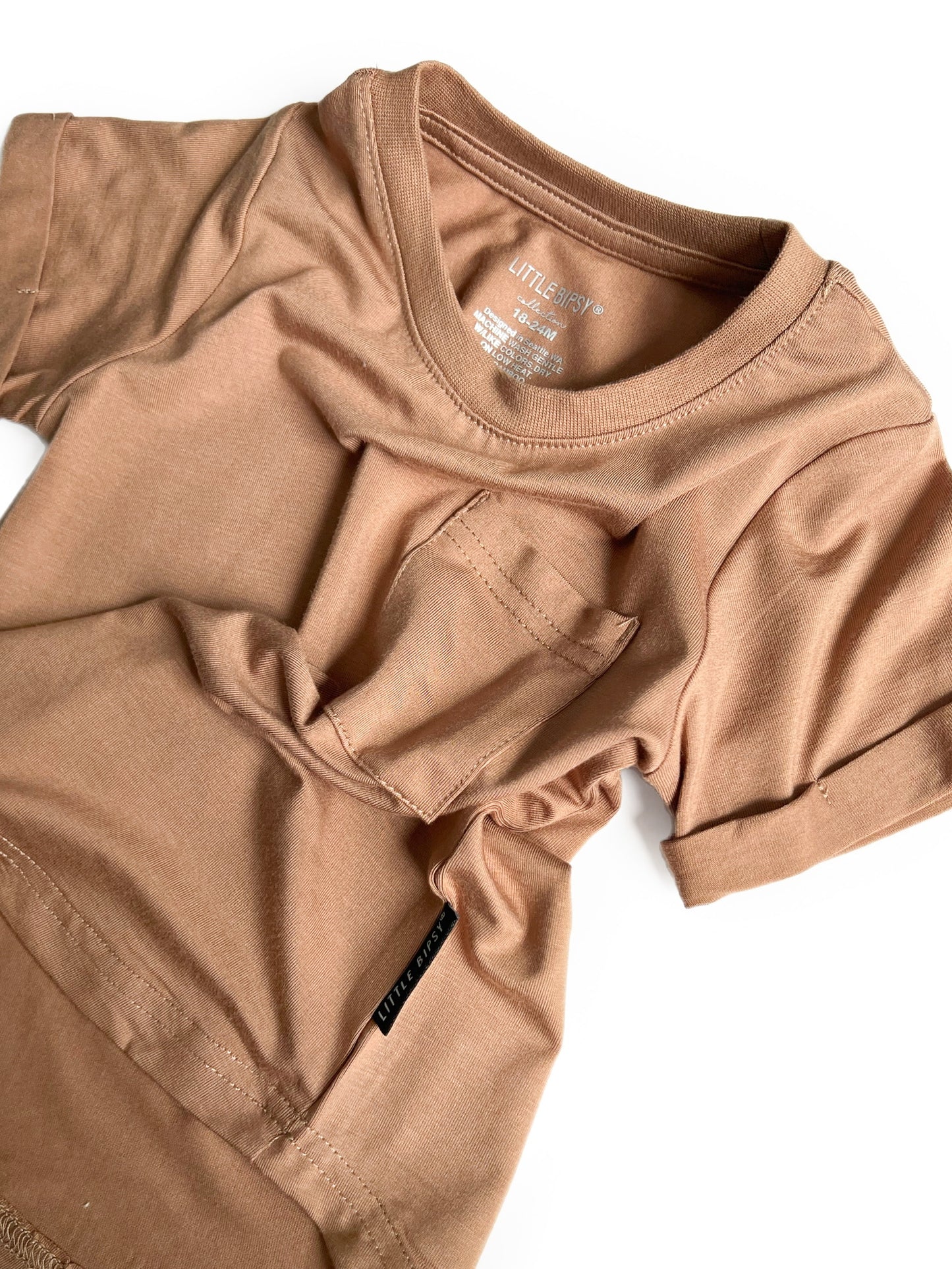 Bamboo Pocket Tee | Nutmeg