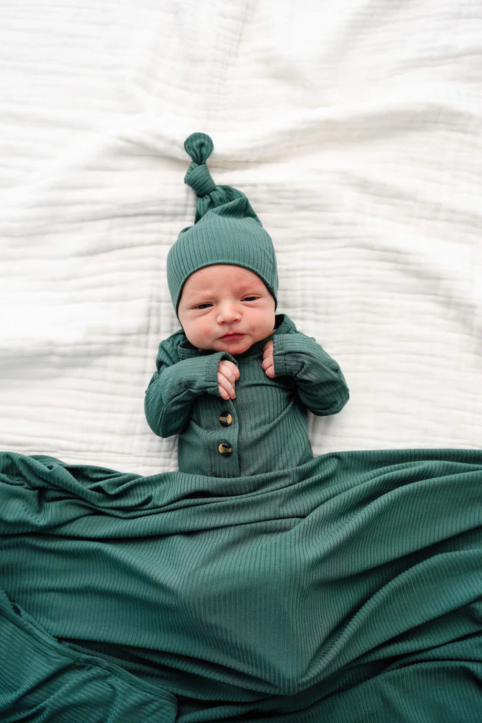 Top Knot Hat | Pierce (Ribbed)