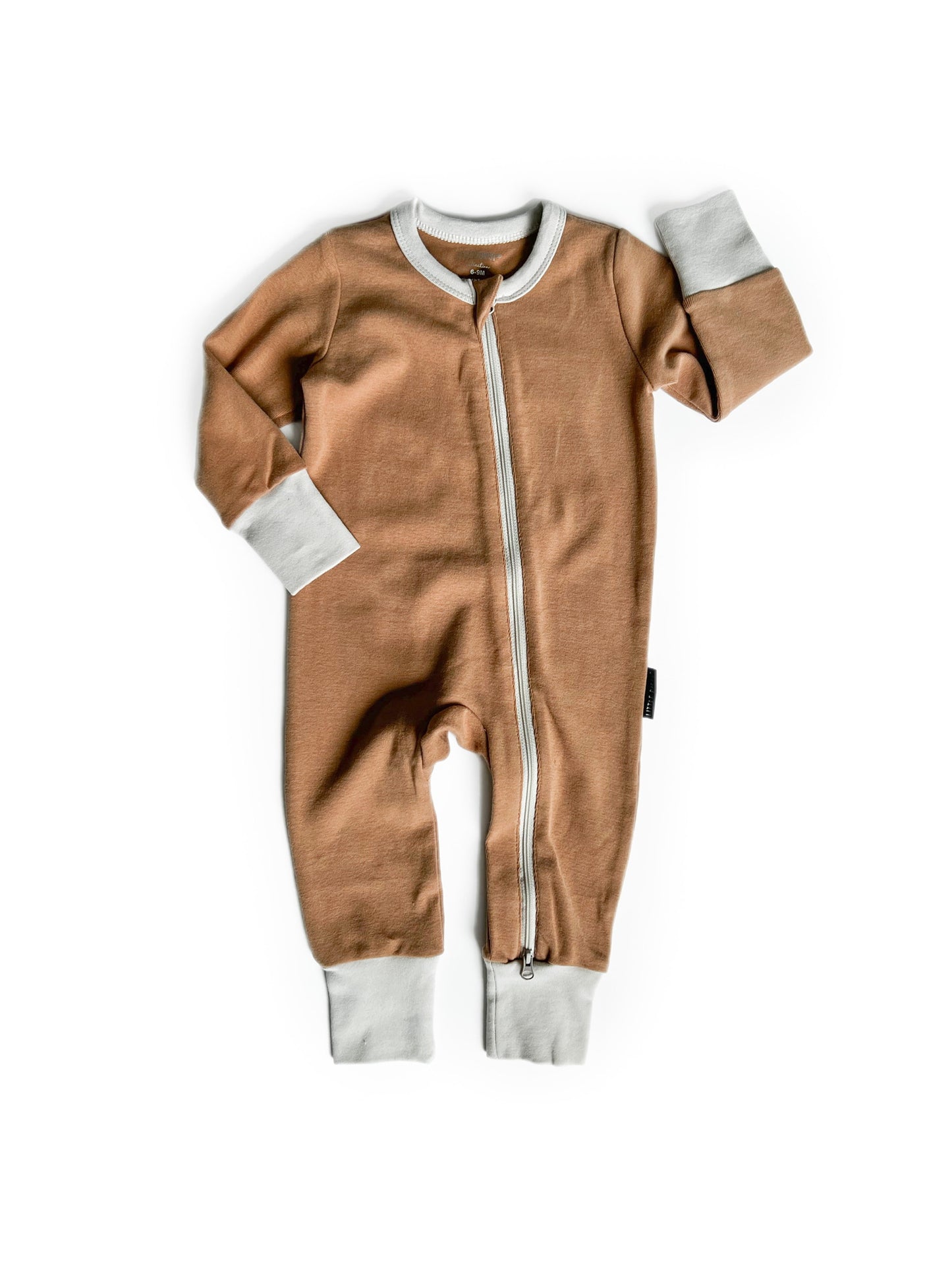 2-Way Zip Romper | Nutmeg