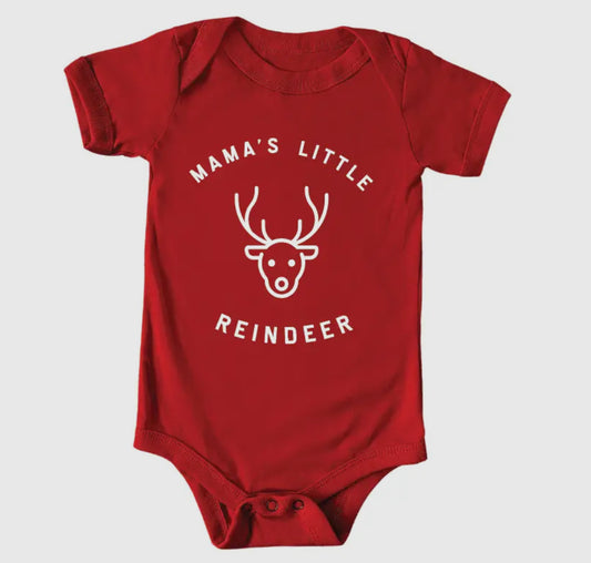 Mama's Little Reindeer Christmas Onesie