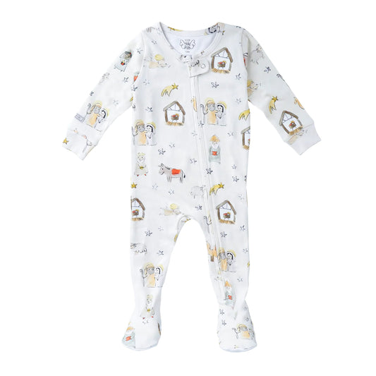 Christmas Footed Sleeper | Away in a Manger