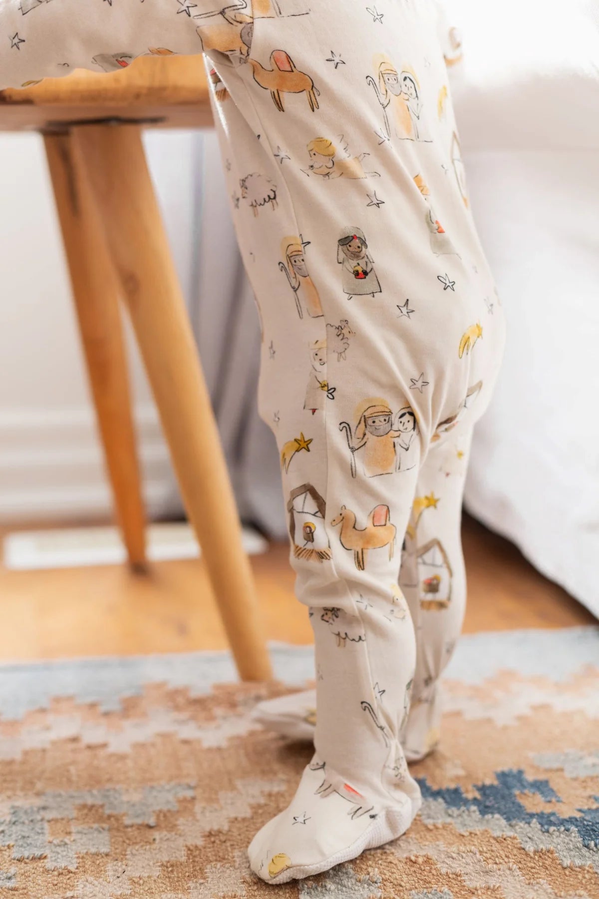 Christmas Footed Sleeper | Away in a Manger