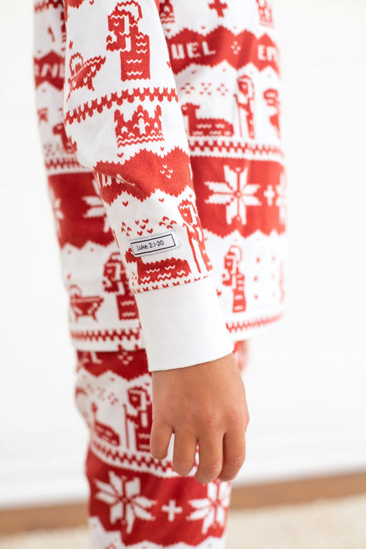 Christmas Long Sleeve Pajama Set | Emmanuel