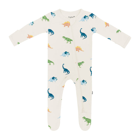 Bamboo Zipper Footie | Dinosaur (Roar)