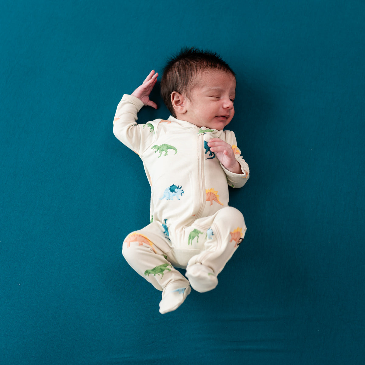 Bamboo Zipper Footie | Dinosaur (Roar)