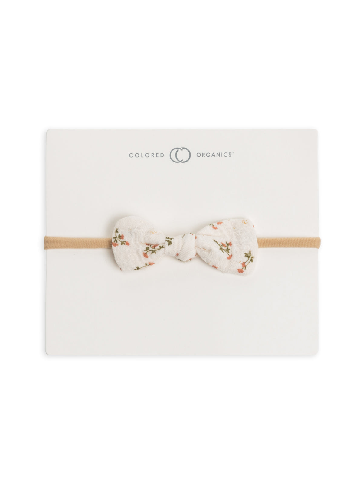 Organic Muslin Bow Headband | Wildflowers