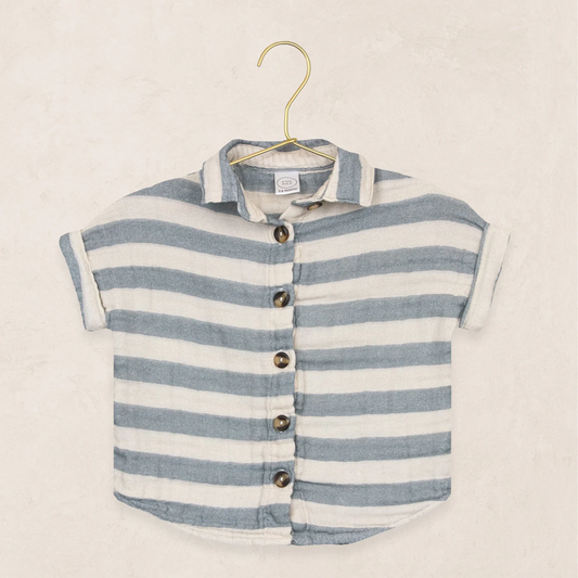 Cloud Muslin Button Up Shirt | Lincoln