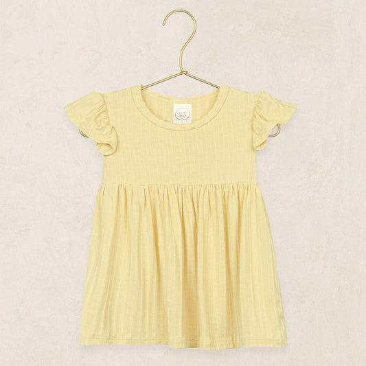 Twirl Dress | Birdie (Yellow Ribbed)