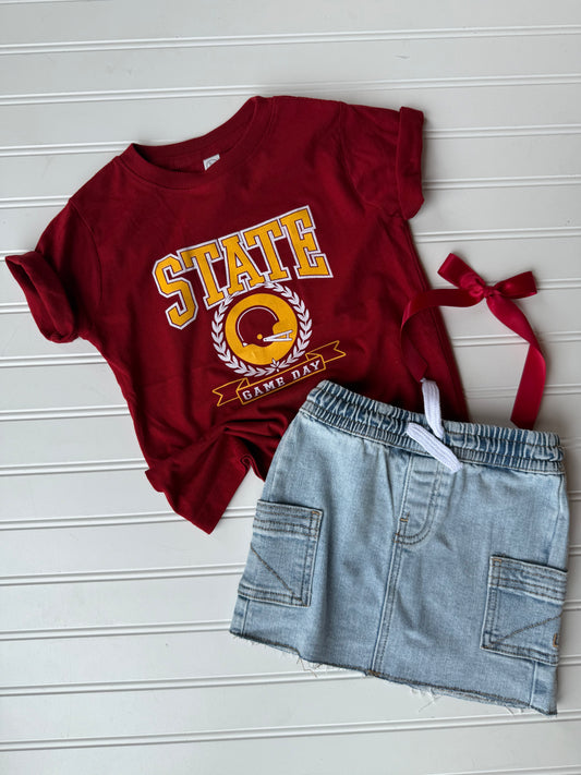 STATE Game Day T-Shirt | Garnet